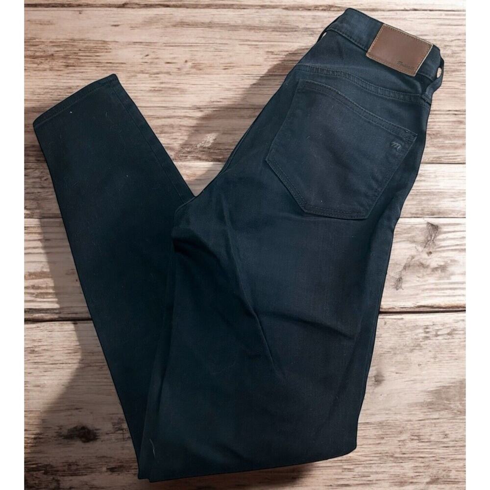 Women's Madewell 9" High Rise Skinny Black Jeans Size 26 Stretch Casual